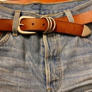 UO Brown Leather Belt